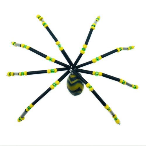 Medium beaded spider gift in Black and yellow by Natalie Jayne Designs