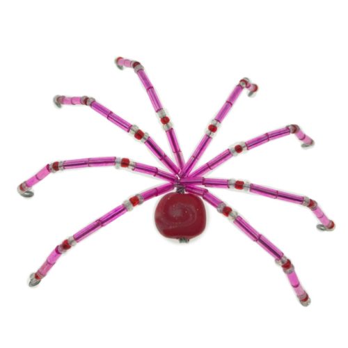 Medium beaded spider gift in pink by Natalie Jayne Designs