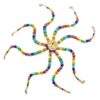 Handmade Beaded Octopus- Rainbow